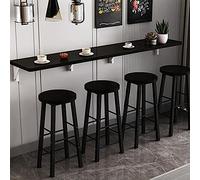 Table murale pliable pour économiser de l'espace - Table de salle à manger polyvalente en bois pour thé au lait, bars et cuisines - Design long et étroit pour une utilisation efficace