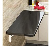 Table murale pliable pour économiser de l'espace - Table de salle à manger réglable - Établi flottant pour la maison, le bureau, le bar et la chambre à coucher - Design polyvalent et élégant