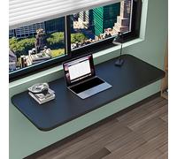 Table murale pliable pour économiser de l'espace - Table d'écriture et de salle à manger compacte pour bureau à domicile - Noire - 80 x 30 cm - Polyvalente et élégante - Parfaite pour les petits