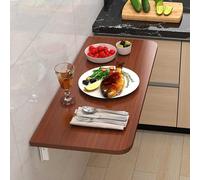 Table murale pliable pour ordinateur portable, peu encombrante, à suspendre, pour petite pièce, chambre à coucher, bureau à domicile, balcon, réglable, polyvalente, installation facile