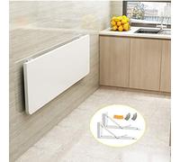 Table murale pliable - Pour salle à manger, ordinateur - Gain de place - Table pliante pour cuisine/balcon - Blanc - 70 x 50 cm