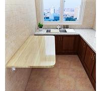 Table murale pliable pour salle à manger peu encombrante - Bureau d'ordinateur - Petite table de cuisine pour buanderie, restaurant, bureau à domicile - Design polyvalent et compact