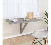 Table murale pliable Sonoma gris 100x60x56 cm Bois d ingénierie