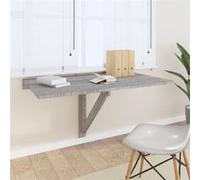 Table murale pliable Sonoma gris 100x60x56 cm Bois d ingénierie Gris G