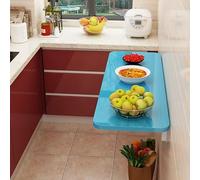 Table murale pliable - Table pliante peu encombrante pour cuisine et salle à manger, bureau mural multifonction avec rangement, idéal pour la maison, le bureau et la buanderie