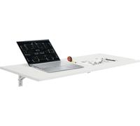 Table murale pliante 110x46cm - Table pliante pour la cuisine et la salle à manger - Table de repas stable jusqu'à 50kg - Table murale multifonctionnelle