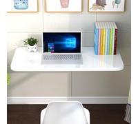 Table murale pliante à abattant for bureau, chambre à coucher, salle de bain, bureau d'écriture flottant for ordinateur portable, table de travail rabattable for petit-déjeuner, salle à manger, bar(L9