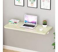 Table murale pliante à rabat, polyvalente, peu encombrante, bureau d'ordinateur avec supports - Disponible en 19 couleurs dont bois rouge, marron, noir, blanc