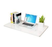 Table murale pliante avec étagère, supporte 90,7 kg, idéale pour une utilisation au bureau et aux devoirs