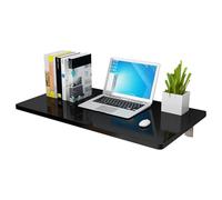 Table murale pliante avec étagère, supporte 90,7 kg, idéale pour une utilisation au bureau et aux devoirs