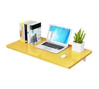 Table murale pliante avec étagère, supporte 90,7 kg, idéale pour une utilisation au bureau et aux devoirs