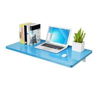 Table murale pliante avec étagère, supporte 90,7 kg, idéale pour une utilisation au bureau et aux devoirs