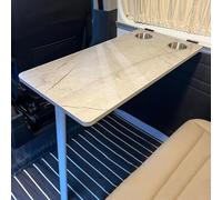 Table murale pliante - Bureau mural avec tasse d'évier amovible, table de dinette compacte pour le camping, le bureau à domicile, la chambre ou la cuisine