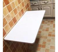 Table murale pliante - Bureau mural pliable pour petits espaces - Table de bar pliable pour économiser de l'espace - Bureau flottant pliable (25 x 50 cm)