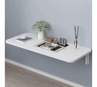 Table Murale Pliante, Bureau Mural, Table Pliante Murale for la Maison, Le Bureau, la Cuisine, la Chambre à Coucher, Blanche, Plusieurs Tailles(120 * 40Cm/47Inch*16Inch)