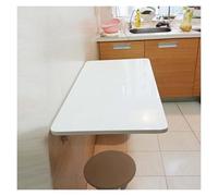 Table murale pliante compacte - Bureau de salle à manger en MDF pour cuisine, buanderie, bureau et bar (120 x 40 cm) - Design polyvalent et peu encombrant pour la maison et le bureau