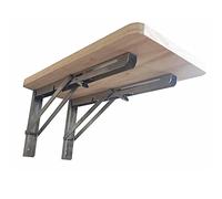 Table murale pliante compacte pour cuisine, salle à manger et petit déjeuner, en bois blanc, 40 x 30 cm / 16x12in, idéale pour les petits espaces et une utilisation polyvalente