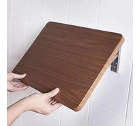 Table murale pliante compacte pour économiser de l'espace - Étagères murales flottantes en bois - Solution de rangement pliable polyvalente