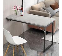 Table murale pliante de cuisine flottante avec pieds rétractables, séparateur convertible, idéale pour le salon, la salle à manger, solution d'économie d'espace