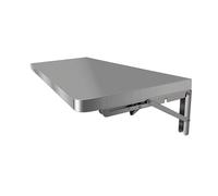 Table murale pliante en acier inoxydable 304 pour petits espaces, étagère de rangement de cuisine, établi mural pliable pour chambre à coucher, buanderie (50 x 25 cm / 19.7x9.8in)