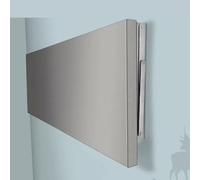 Table murale pliante en acier inoxydable - Peu encombrante - Surface brossée - Utilisation multifonction pour les petits espaces - Facile à installer