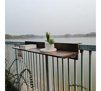 Table murale pliante en bois massif, table de jardin peu encombrante, table d'extérieur pour activités de loisirs