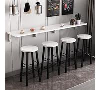 Table murale pliante en bois pour thé au lait, bars et cuisines - Installation facile - Design long et étroit pour plus de commodité
