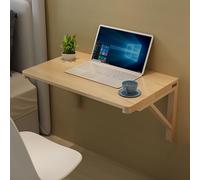 Table murale pliante et peu encombrante | Bureau flottant en bois pour cuisine, buanderie, bureau et restaurant | Facile à assembler et à concevoir