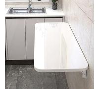 Table murale pliante flottante peu encombrante pour les petites surfaces - Solution polyvalente pour la buanderie et la salle à manger