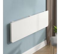 Table murale pliante flottante pour économiser de l'espace - Établi en bois pour étude, salle à manger, chambre à coucher avec supports