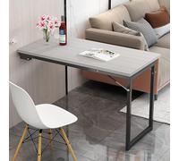 Table murale pliante peu encombrante pour cuisine et salle à manger - Facile à plier Utilisation polyvalente comme bureau d'écriture 120 x 50 cm (A) - Maximise les petits espaces