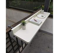Table murale pliante pour balcon, garde-corps, table de bar, terrasse, salle à manger, comptoir, étagère pour économiser de l'espace mobilier de jardin pour petits espaces