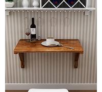 Table Murale Pliante pour Cuisine, Table de Bar de Petit-déjeuner, Bureau d'ordinateur d'angle Compact pour Petit Espace, Bureau à abattant Mural pour Bureau à Domicile, 60 x 40 cm, 70 x 50