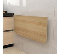 Table murale pliante pour économiser de l'espace - Table murale en bois pour cuisine, balcon, maison, bureau - Design compact et polyvalent pour les petits espaces
