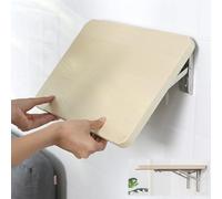 Table Murale Pliante pour Petits espaces, Table de buanderie Rabattable, Bureau Mural en Bois, pour la Maison, Le Bureau, la Cuisine et la Salle à Manger. (Couleur chêne,30 * 21CM / 11,8 * 8,26IN)