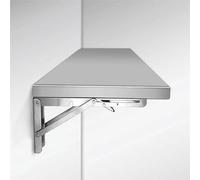 Table murale pliante robuste de 60 x 40 cm, design rabattable en acier inoxydable 304, table pliante pour cuisine, bureau ou extérieur