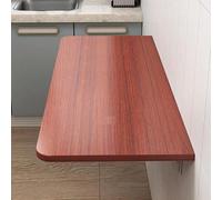 Table murale pliante robuste pour bureau, cuisine, buanderie, bar, finition teck, 119,4 x 40,6 cm