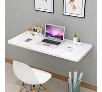 Table murale pliante robuste pour cuisine, buanderie et restaurant Blanc 120 x 50 cm