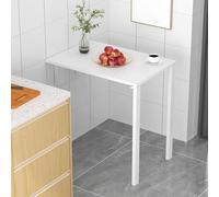 Table Murale Pliante Salvas-Place, Établi et Étagères Abattables pour Maison ou Cuisine, Solution Pliable Murale Multifonction(Red,39.3x15.7in/100x40cm)