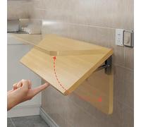 Table murale pliante, support robuste avec hauteur réglable et étagère intégrée - Bureau pliable peu encombrant pour TV, maison, bureau, étude et banc