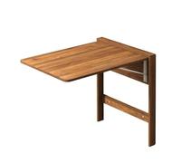 Table Murale Pliante, Table de Salle à Manger Rabattable, Table Murale for Cuisine, buanderie, Restaurant ou Bureau, Bureau d'ordinateur Moderne et épuré(Brown)