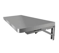 Table Murale Rabattable En Acier Inoxydable, Table De Cuisine Facile A Poser, Table À Rabat Pour Cuisine Chambre Salon Bureau, Blanchisserie, Table Enfant, Peu Encombrant (Size : 120*40cm)
