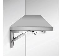 Table murale rabattable table murale pliante fixée au mur table de cuisine murale,Fabriqué en acier inoxydable 304, support pliant en acier inoxydable épaissi,peut supporter jusqu'à 150 kg de poids,(S