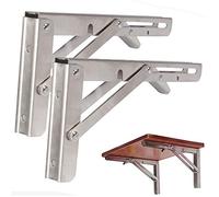 Table Murale Rabattable Table Pliante Murale, Support Pliant de Table de Banc d'étagère Pliante résistante, Support de Support Mural en Acier Inoxydable, Support de Bricolage Peu encombrant