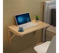 Table Murale Rabattable Table Pliante Murale, Table Murale en Bois de pin Massif, Table de Salle à Manger Flottante, Bureau d'ordinateur Pliant, Table d'étude Multifonction, 14 Tailles, pou