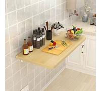 Table Murale Rabattable Table Pliante Murale, Table Pliante Murale en Bois, Table à abattant pour Petits espaces, établi Pliant pour Bureau Mural, Bureau Flottant Pliable pour économiser de