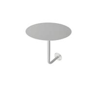 Table Murale Ronde Suspendu , Diamètre 40 Cm, Hauteur 45 Cm , Blanc | Industriel, Table Basse Murale, épuré, pour Balcon