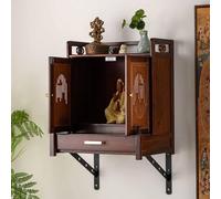 Table Murale Suspendue Pour Autel Bouddhiste, Support Pour Statue Bouddha | Autel Table Méditation，avec Tiroir，À Fixer Au Mur Ou À Poser Sur Un Bureau, Pour Les Prières La Divination