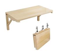 Table murale - Table pliante pour cuisine, salle à manger ou établi - Design pliable peu encombrant pour une utilisation multifonctionnelle