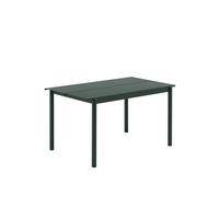 Table Muuto Linear en Acier 140x75 Vert Foncé